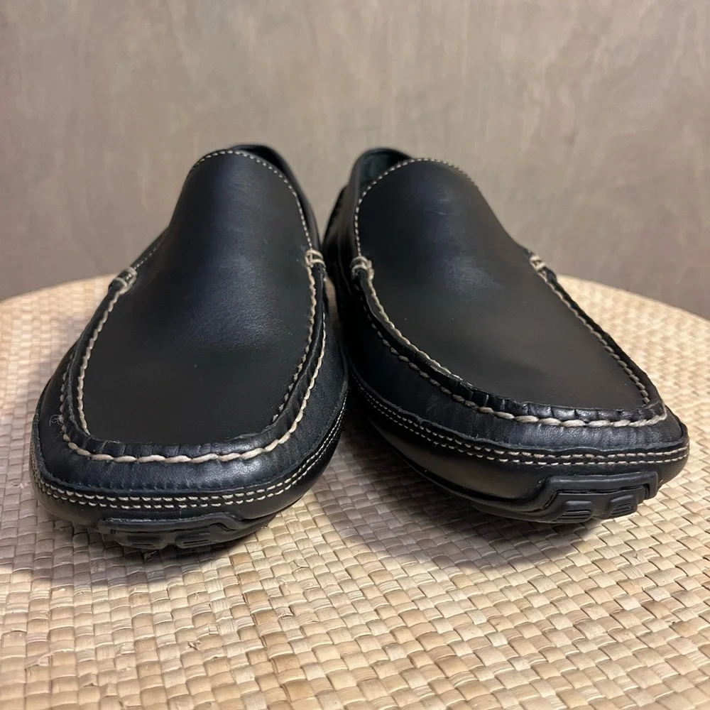 Rockport Black Leather Driving Mocs Men’s Size 9